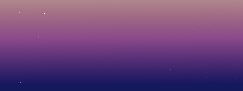 Starry night sky over the Magicor title screen